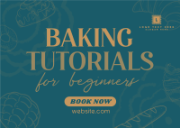 Baking Tutorials Postcard Design