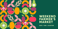 Weekend Farmer’s Market Twitter Post Design