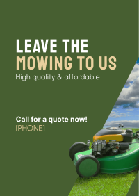 Mowing Service Poster