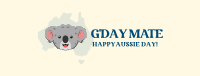 Happy Aussie Koala Facebook Cover Design