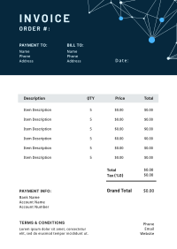 Network Technician Invoice Design