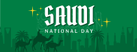 Saudi National Day Facebook Cover Design