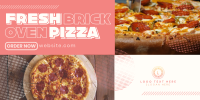 Yummy Brick Oven Pizza Twitter Post