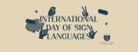 Sign Languages Day Celebration Facebook Cover Image Preview