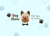 Yorkie Dog Show Postcard