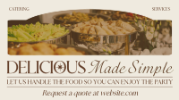 Elegant Food Catering Services Facebook Event Cover Design