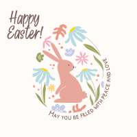 Fun Easter Bunny Linkedin Post