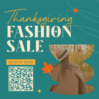 Retail Therapy on Thanksgiving Instagram Post Design