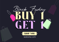 Black Friday Bonanza Postcard Design