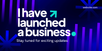 Business Launching Twitter Post