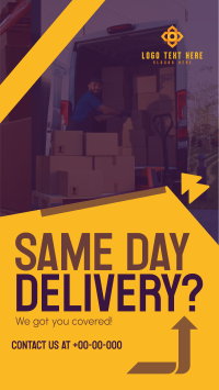 Reliable Delivery Courier Facebook Story