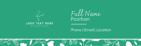 Floral Email Signature example 1