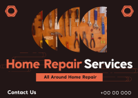 Repair Services Postcard Design