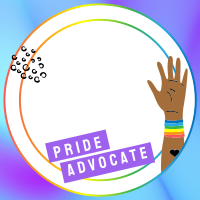 Pride Advocate YouTube Channel Icon Design