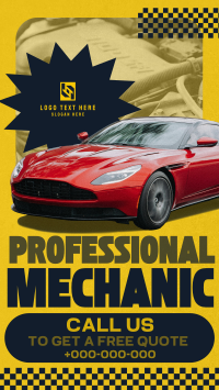 Modern Professional Mechanic Instagram Reel Image Preview