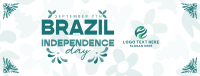 Brazil Independence Patterns Facebook Cover Design
