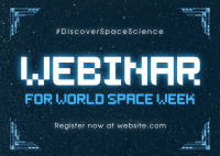 Space Week Webinars Postcard Image Preview