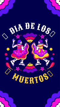 Lets Dance in Dia De Los Muertos Instagram Story