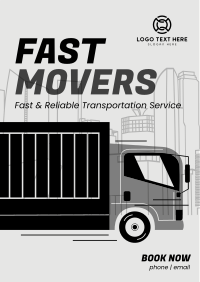 Long Truck Movers Flyer