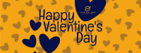 Valentine Confetti Hearts Facebook Cover