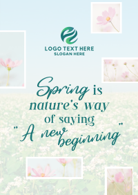 Spring Quote Poster