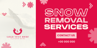 Snowy Snow Removal Twitter Post Design