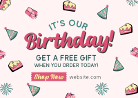 Business Birthday Promo Postcard