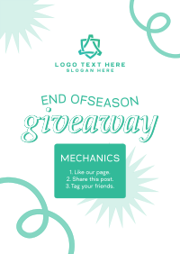 End of Season Giveaway Poster