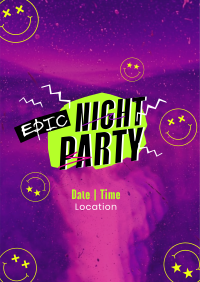 Epic Night Party Poster