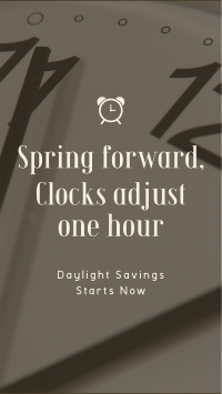 Calm Daylight Savings Reminder Instagram Reel Image Preview