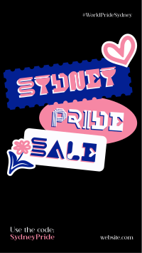 Sydney Pride Stickers Instagram Story