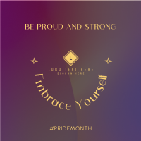 Be Proud. Be Visible Instagram Post Design