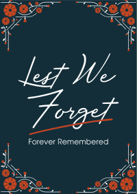 Forever Remembered Flyer