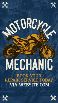 Retro Motorcycle Mechanic YouTube Short