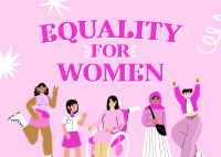 Pink Equality Postcard