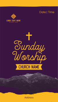 Church Sunday Worship Instagram Story