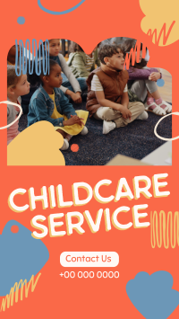 Abstract Shapes Childcare Service Instagram Reel Image Preview