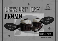 Contemporary Dessert Promo Postcard Image Preview