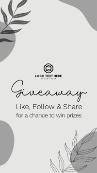 Giveaway Raffle Instagram Story