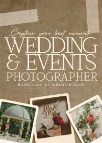 Rustic Wedding Photographer Flyer