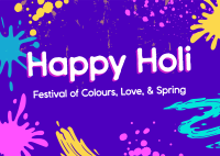 Holi Celebration Postcard