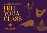 Yoga Promo for All Postcard