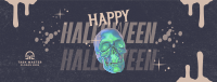 Grunge Futuristic Halloween Facebook Cover Image Preview