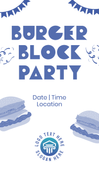 Burger Block Party Instagram Story