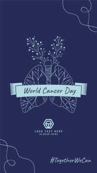 World Cancer Day Lungs Illustration Instagram Story