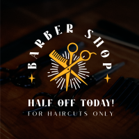 Barbershop Promo Instagram Post Design