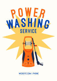 Power Washing Service Poster