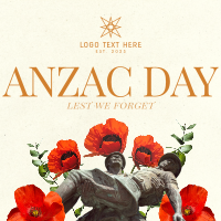 Anzac Day Collage Linkedin Post Design