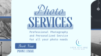 Photography Services Minimal Facebook Event Cover Design