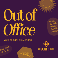 Out of Office Linkedin Post Design